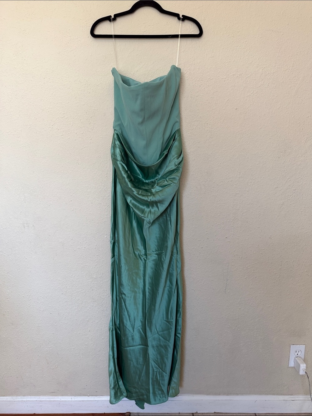 House of CB Persephone Jade Strapless Corset Maxi Dress Green Womens Size M D-DD - Picture 10 of 15
